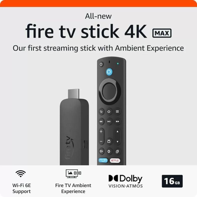 Fire TV Stick 4K Max Transmissão 4K, Alexa Integrada e Desempenho